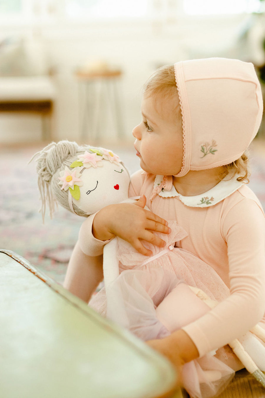 Jersey Cotton -Embroidered Collar Collection- Footies