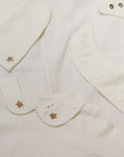 Wide Rib Cotton -  Rosebud Collection - Bib