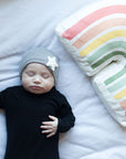 Newborn Hospital Hats - Grey & White