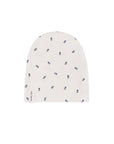 Ivory/Blue Berry Beanie