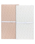 Ivory Pink Floral Changing Pad Cover