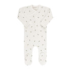 Ivory/Sage Berry Zipper Footie
