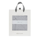 Jersey Knit Heather Grey Swaddle and Beanie Gift Set