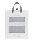 Jersey Knit Heather Grey Swaddle and Beanie Gift Set
