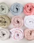 Jersey knit swaddle and beanie collection