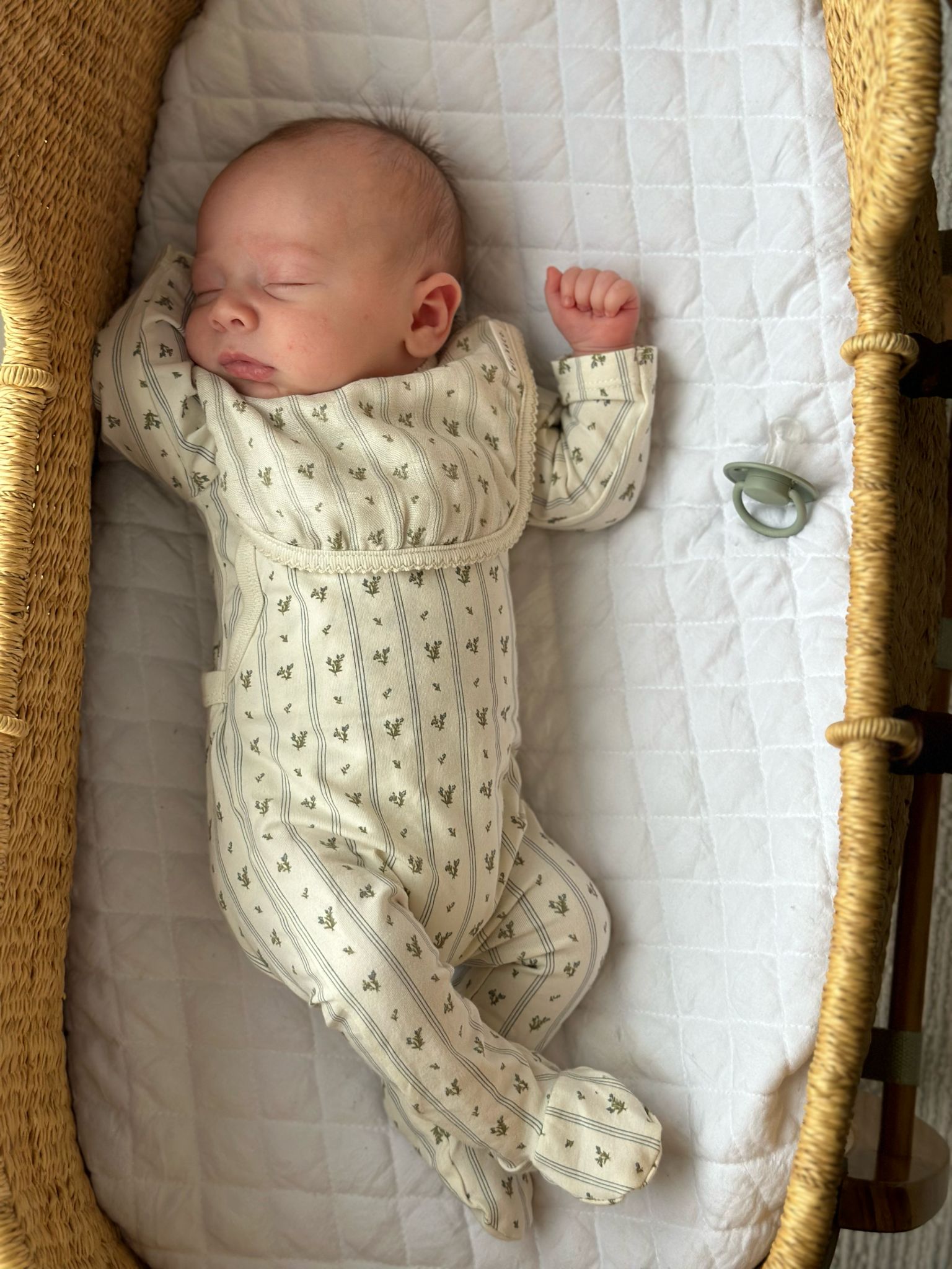 Linear Floral Footie Bib Collection