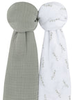 2 Pack Cotton Muslin Swaddle Blanket