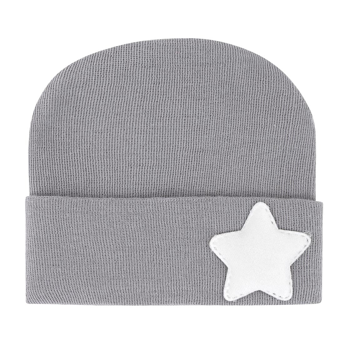 Newborn Hospital Hats - Grey &amp; White