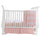 Pink Gingham Three-Piece Crib Bedding Set