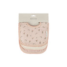 Pink Gingko Muslin Terry Bib Set