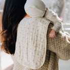 Pink Muslin Burp Cloth Floral
