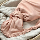 Pink Ruffle Knit Blanket