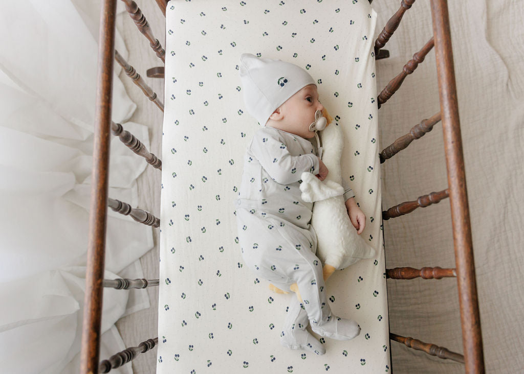 Standard Crib Blue Cherry Bedding