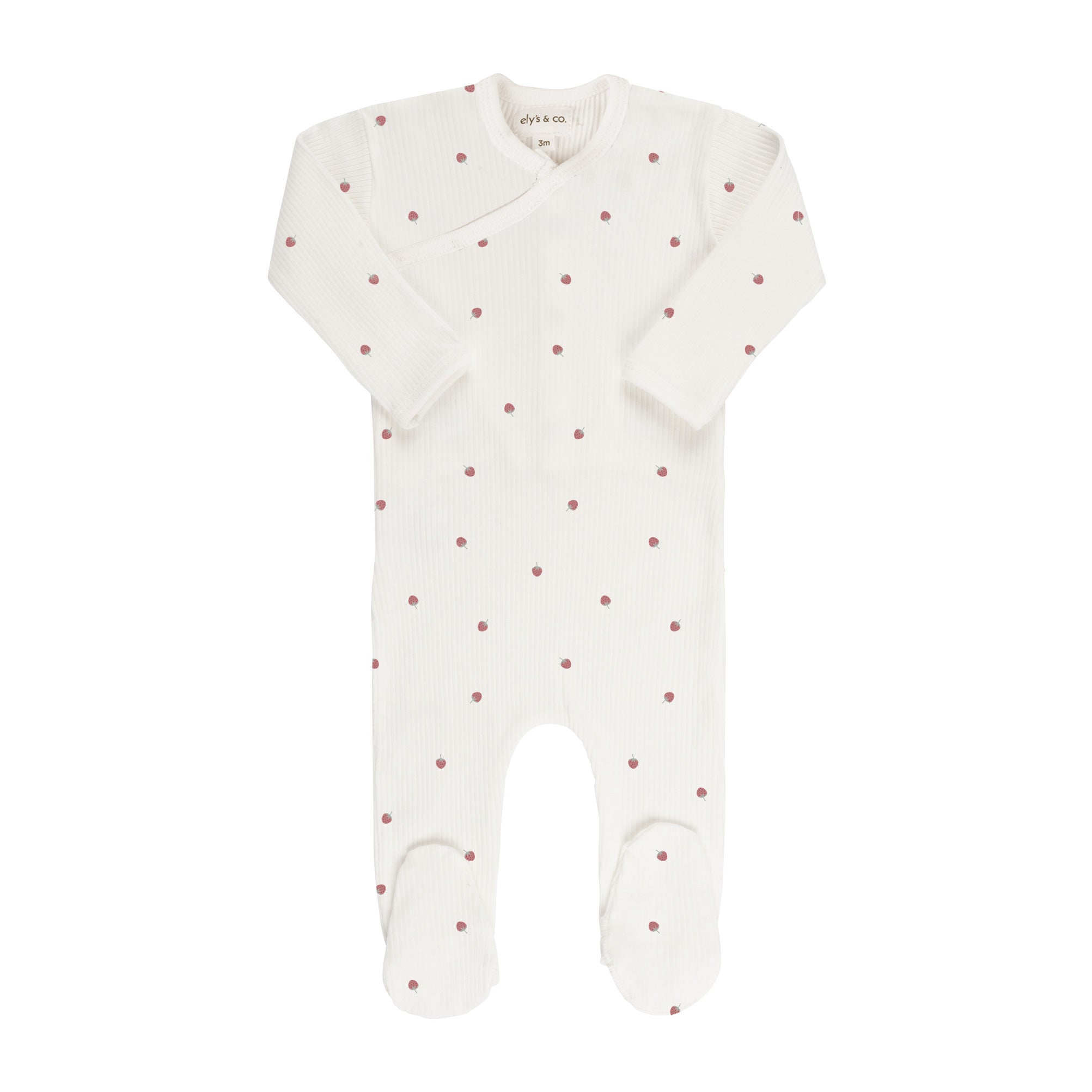 Strawberry Zipper Footie