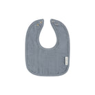 blue muslin bib