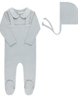 Embroidered Collar Collection -  Bodysuit + Overalls + Bonnet