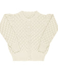 Stitch  Collection -  Diamond Pointelle Knit Cardigan