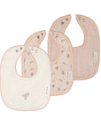 3 Pack Muslin Terry Bibs