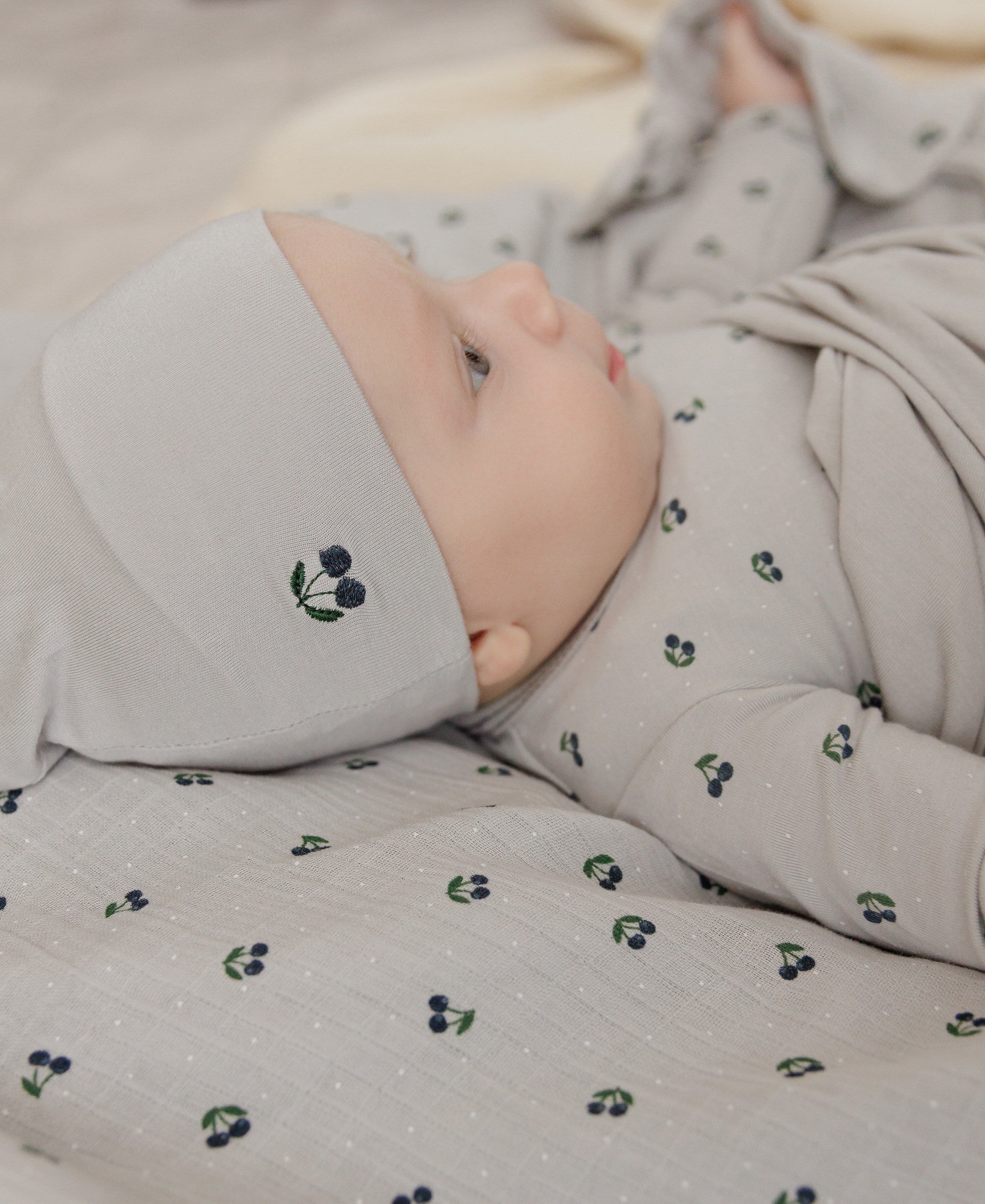 infant lounge set cherry print