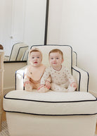 matching cherry footie bib