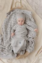 pastel cherry nursery blanket