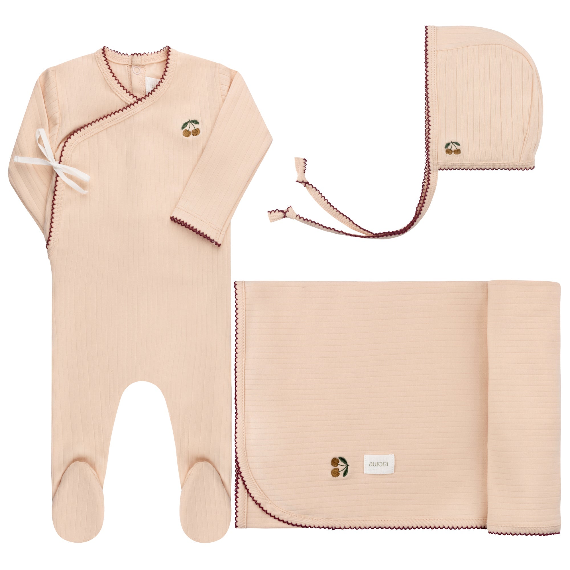 Embroidered Cherry Collection - Take Me Home Set