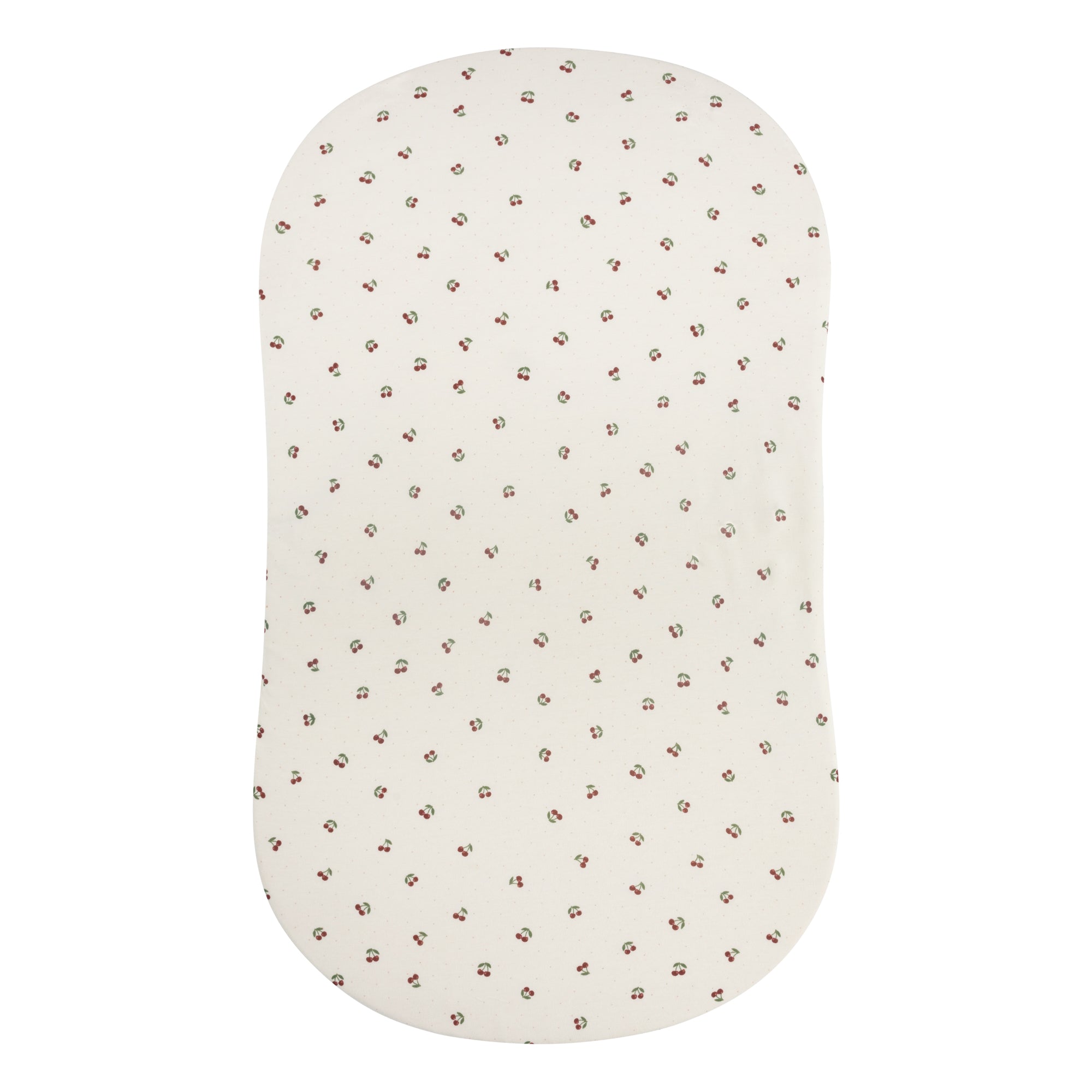 red cherry bassinet sheet