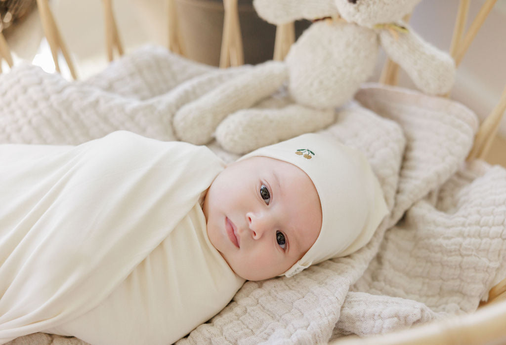 soft stretchy modal swaddle blanket