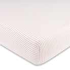 Mauve print Crib Sheet Set hypoallergenic & breathable