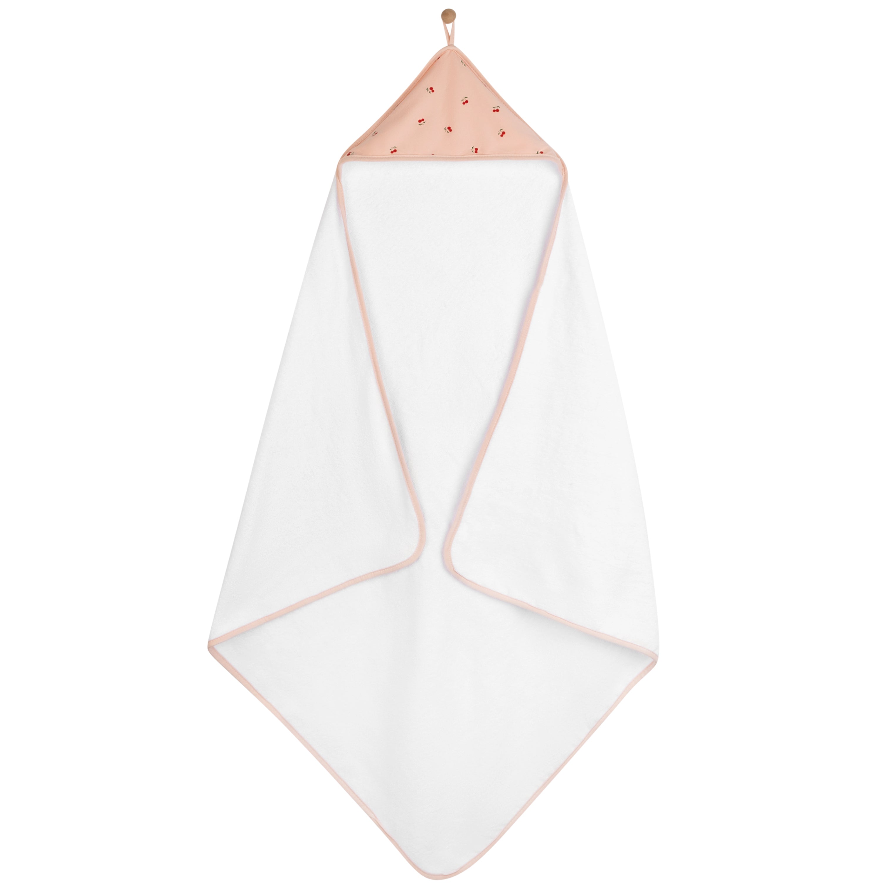 Pink Cherries Hooded Towel &amp; Washcloth