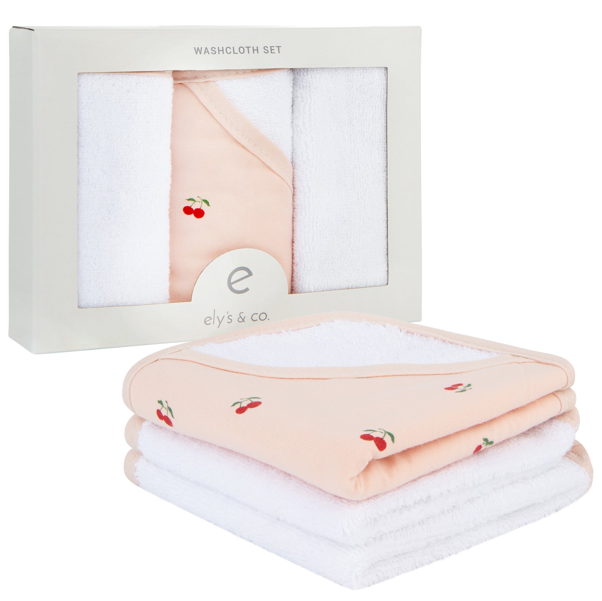 Ely's & Co. Wash Cloth (3 Pack) Red Cherry Ely's & Co. Wash Cloth (3 Pack) Red Cherry