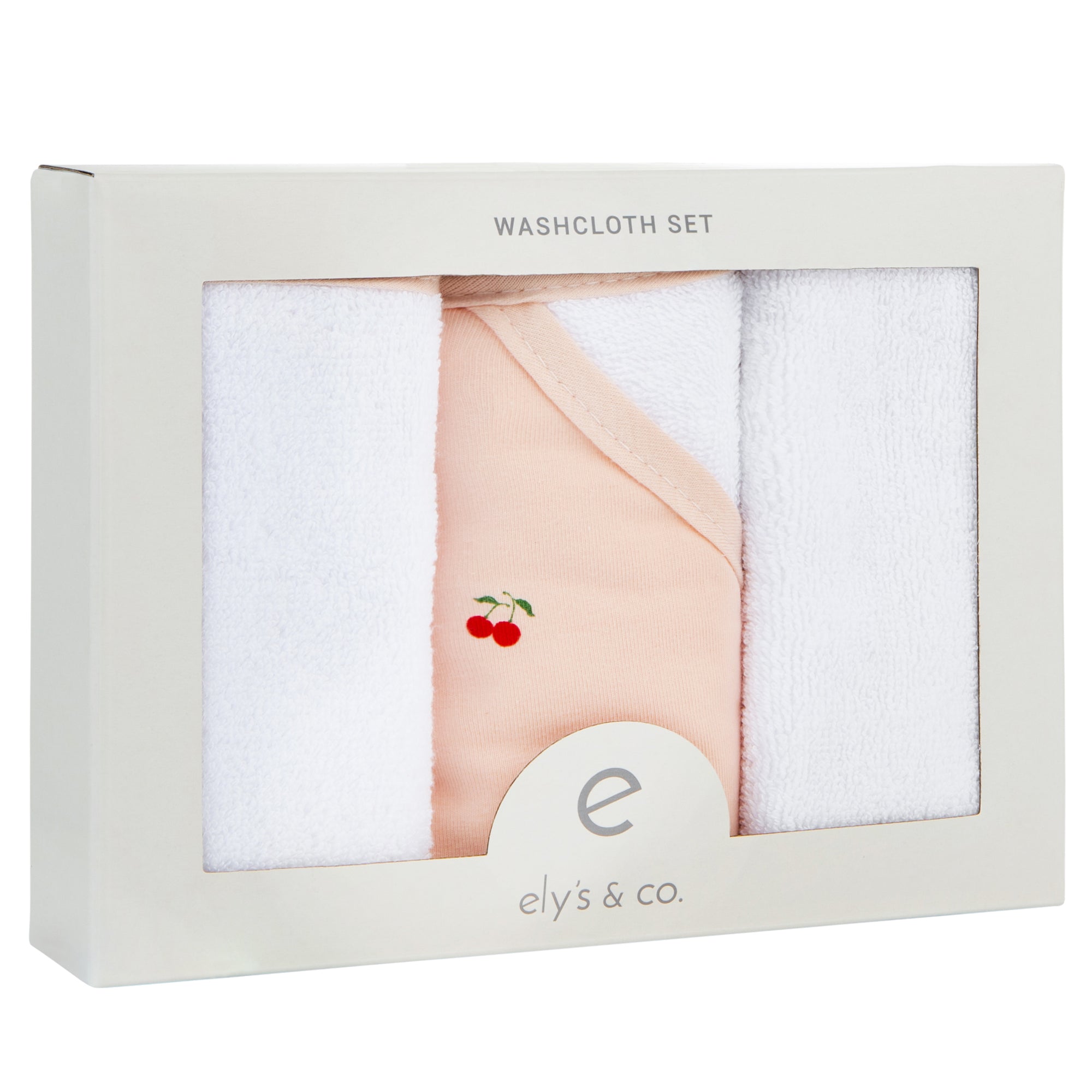 Ely's & Co. Wash Cloth (3 Pack) Red Cherry Ely's & Co. Wash Cloth (3 Pack) Red Cherry
