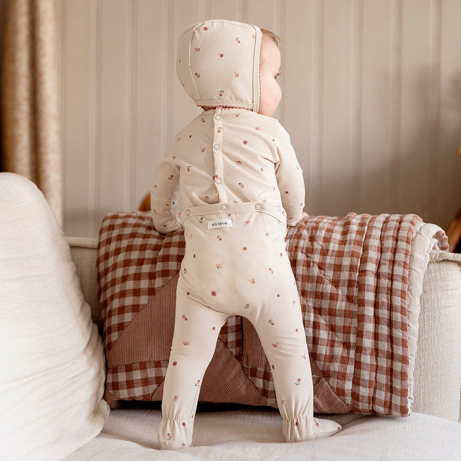 Jersey Cotton - Garden Floral Collection - Footies
