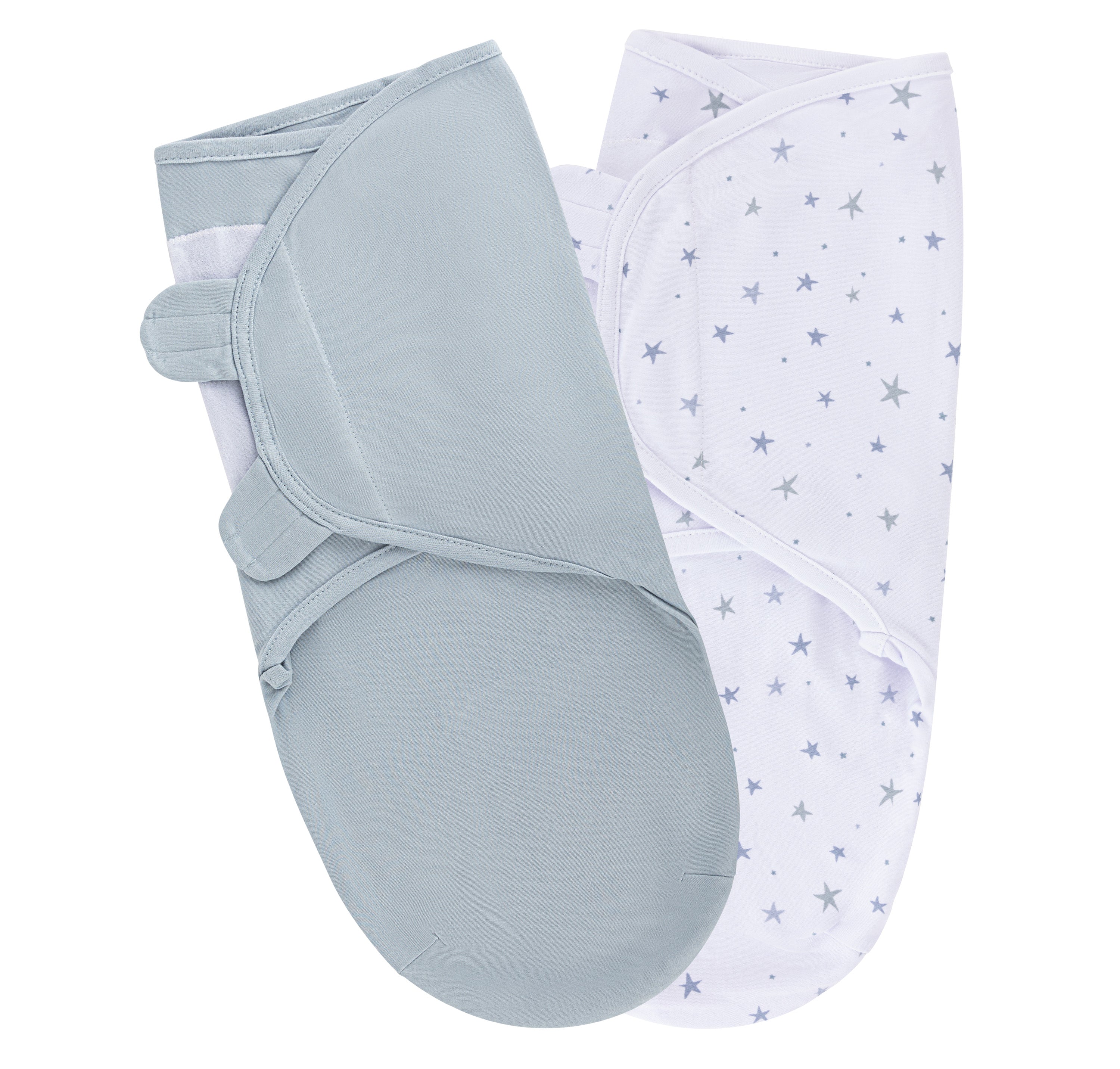 Blue and Stars Adjustable Swaddle Blanket