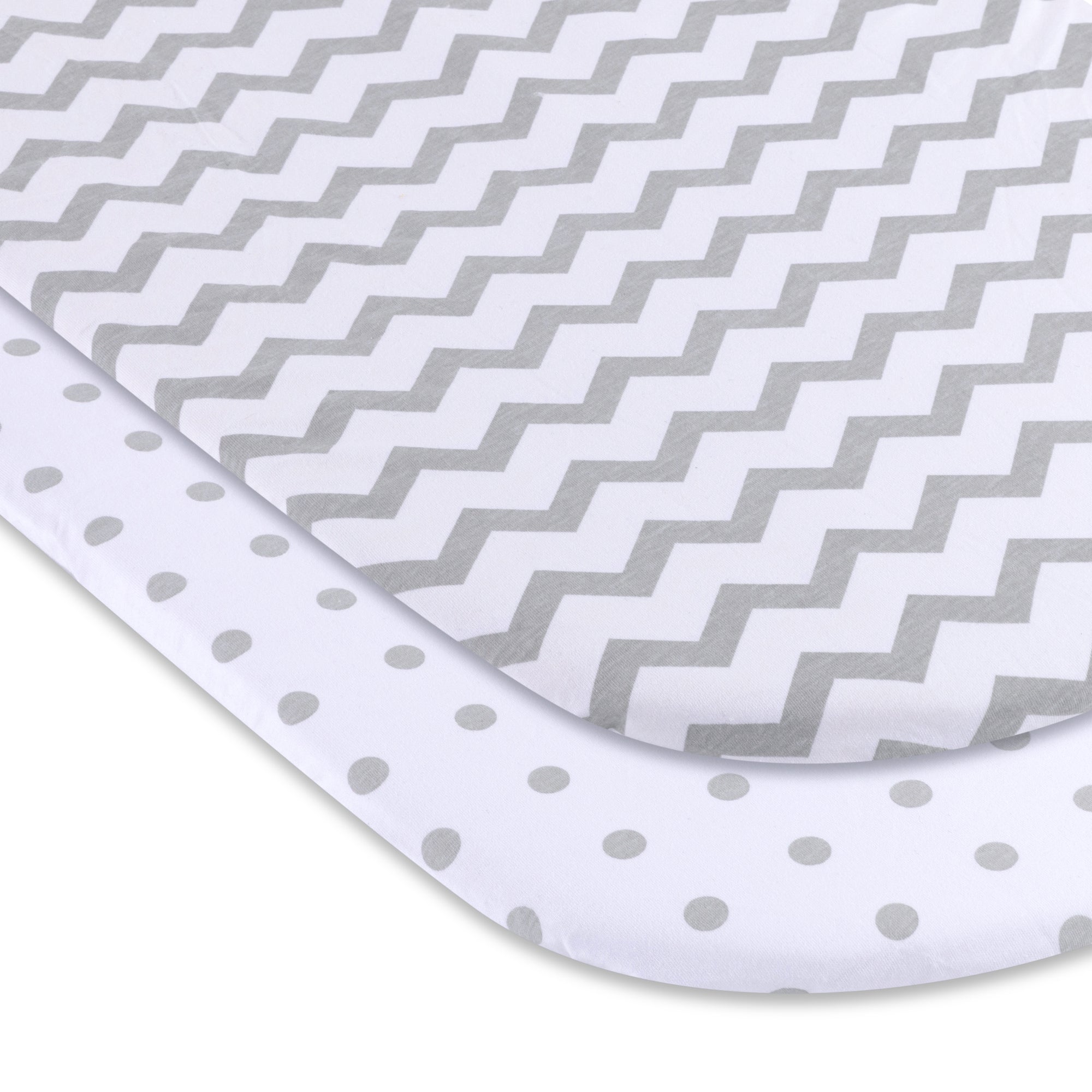 Jersey Sheets 2-Pack Waterproof Bassinet Sheets Super Soft