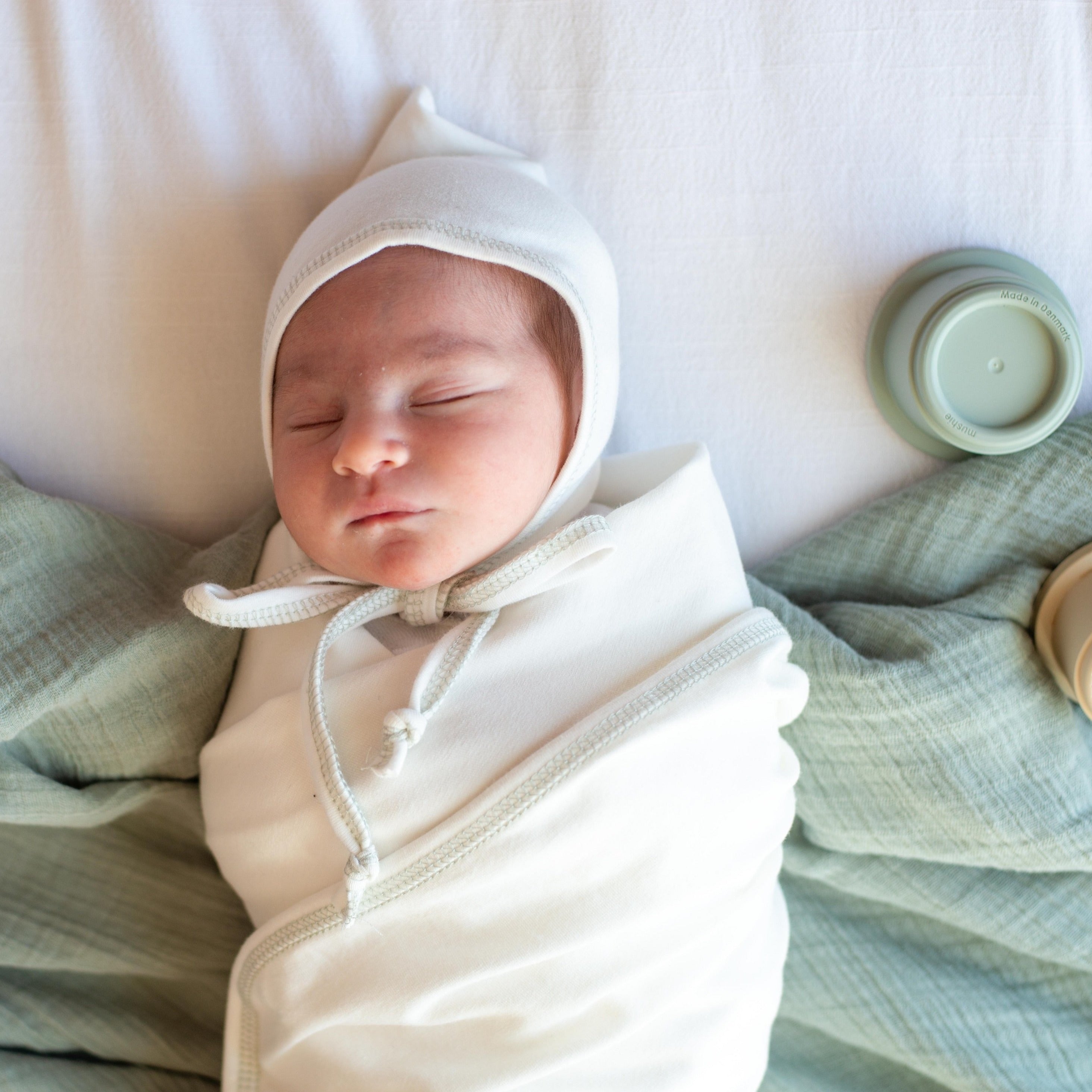2 Pack Cotton Muslin Swaddle Blanket - Eucalyptus &amp; Sage