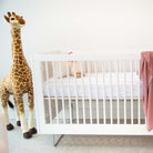 breathable and hypoallergenic Mauve Crib Sheet Set