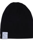 2 Pack Jersey Cotton Beanie Hat Set - Khaki & Black