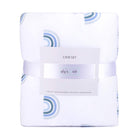 Gift-Ready Three-Piece Blue Rainbow Crib Set