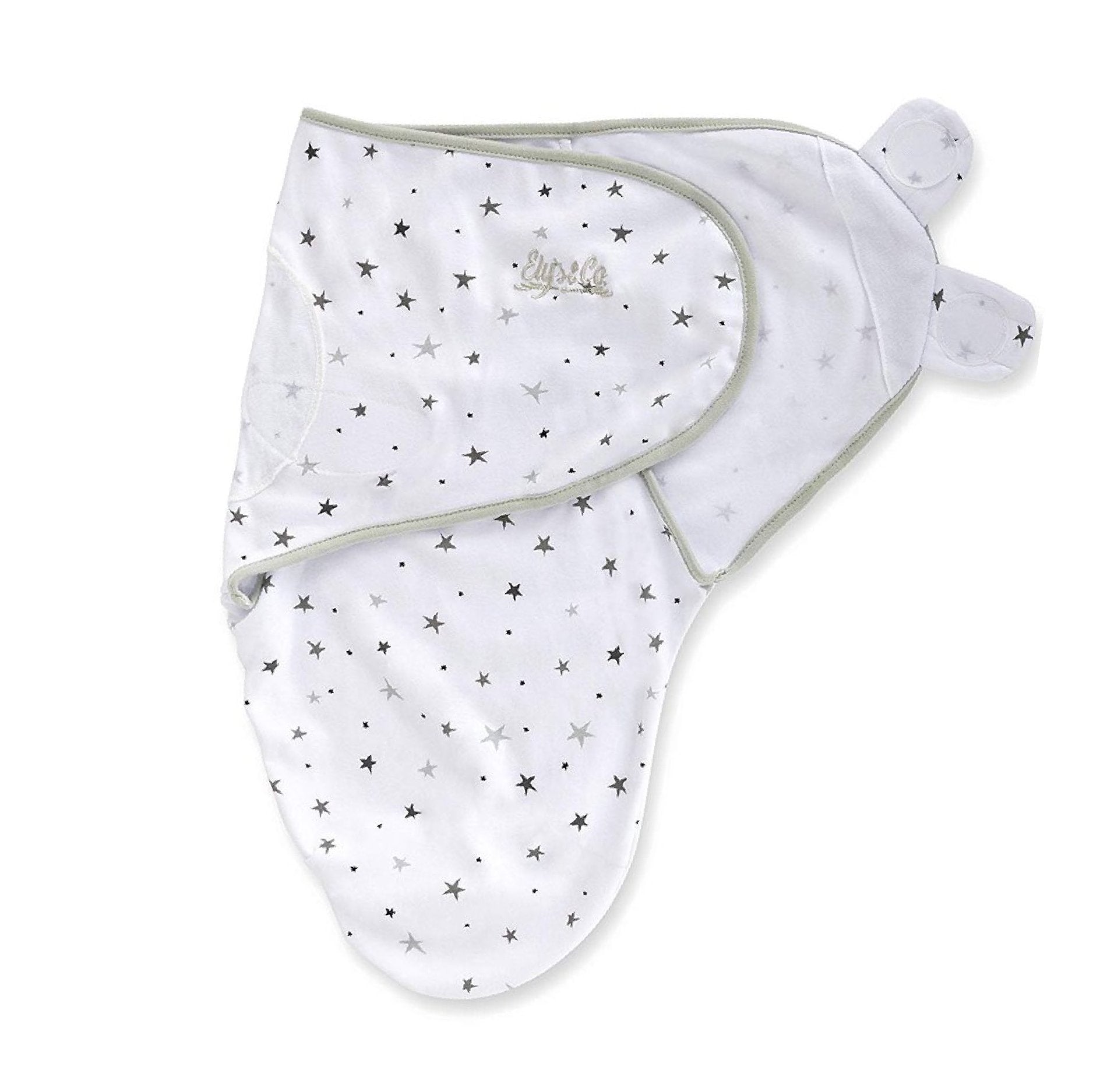 Grey Stars Adjustable Swaddle Blanket