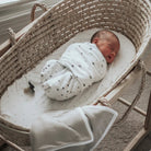 Grey Stars cozy Swaddle Blankets