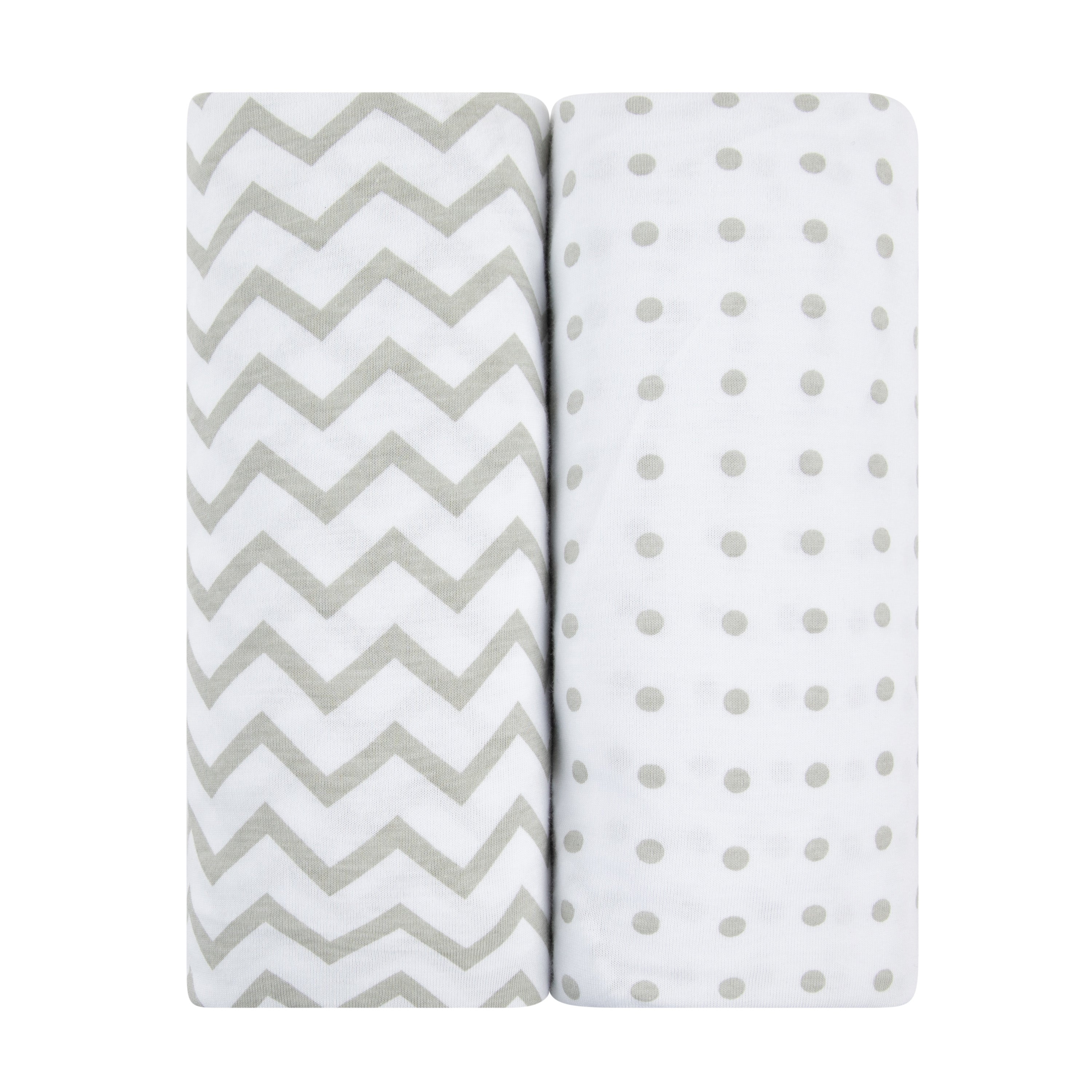 Grey Waterproof Changing Pad Cover & Cradle Sheet Set
