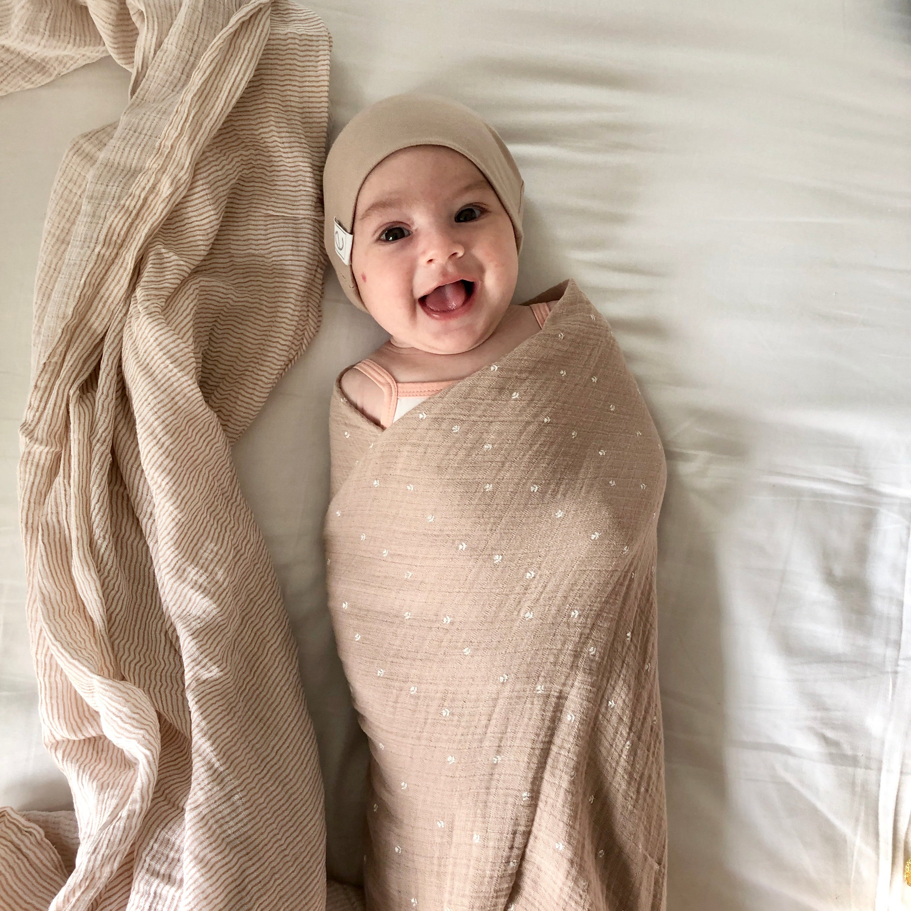 2 Pack Cotton Muslin Swaddle Blanket - Mauve