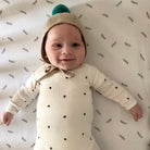 Baby preferred crib sheet set forest grey leaf print