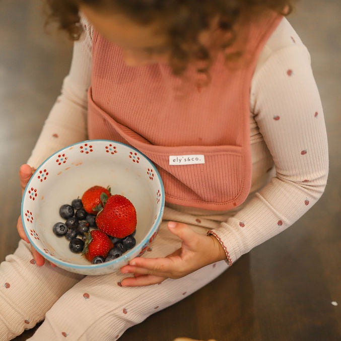 Ribbed Cotton - Solid Ribbed Collection | Toddler Bibs