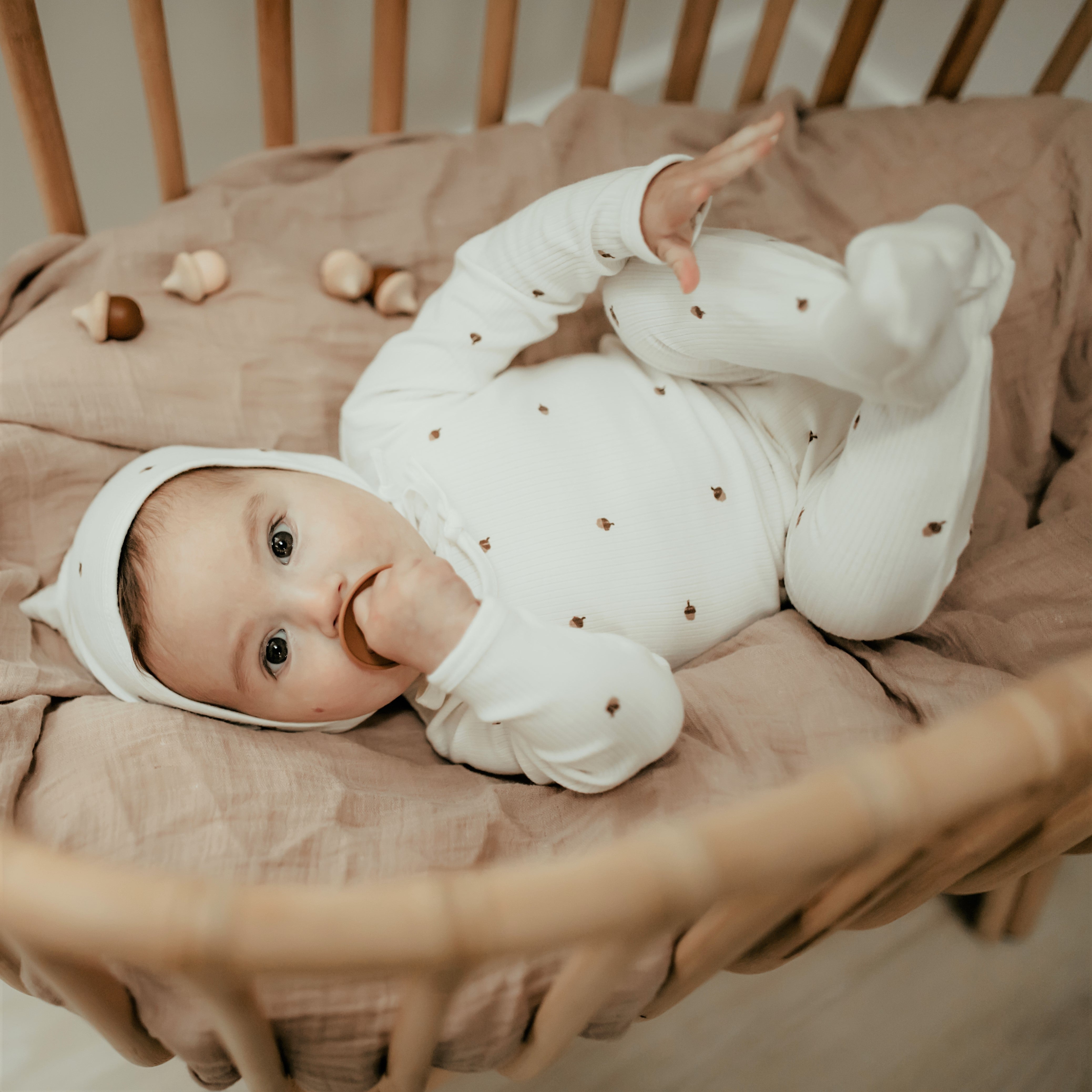2 Pack Cotton Muslin Swaddle Blanket - Grey Leaf