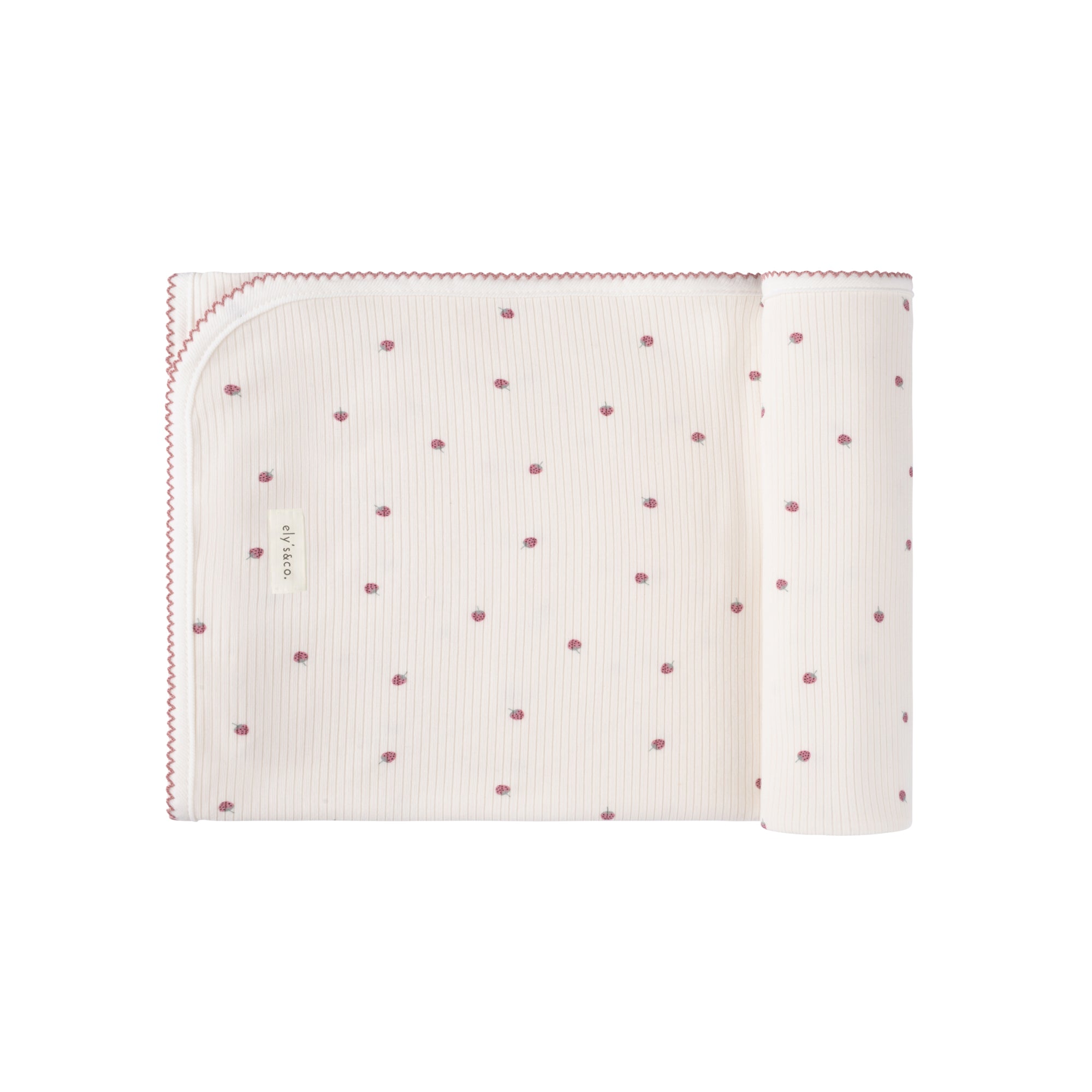 Ribbed Cotton - Strawberry Collection - Blankets