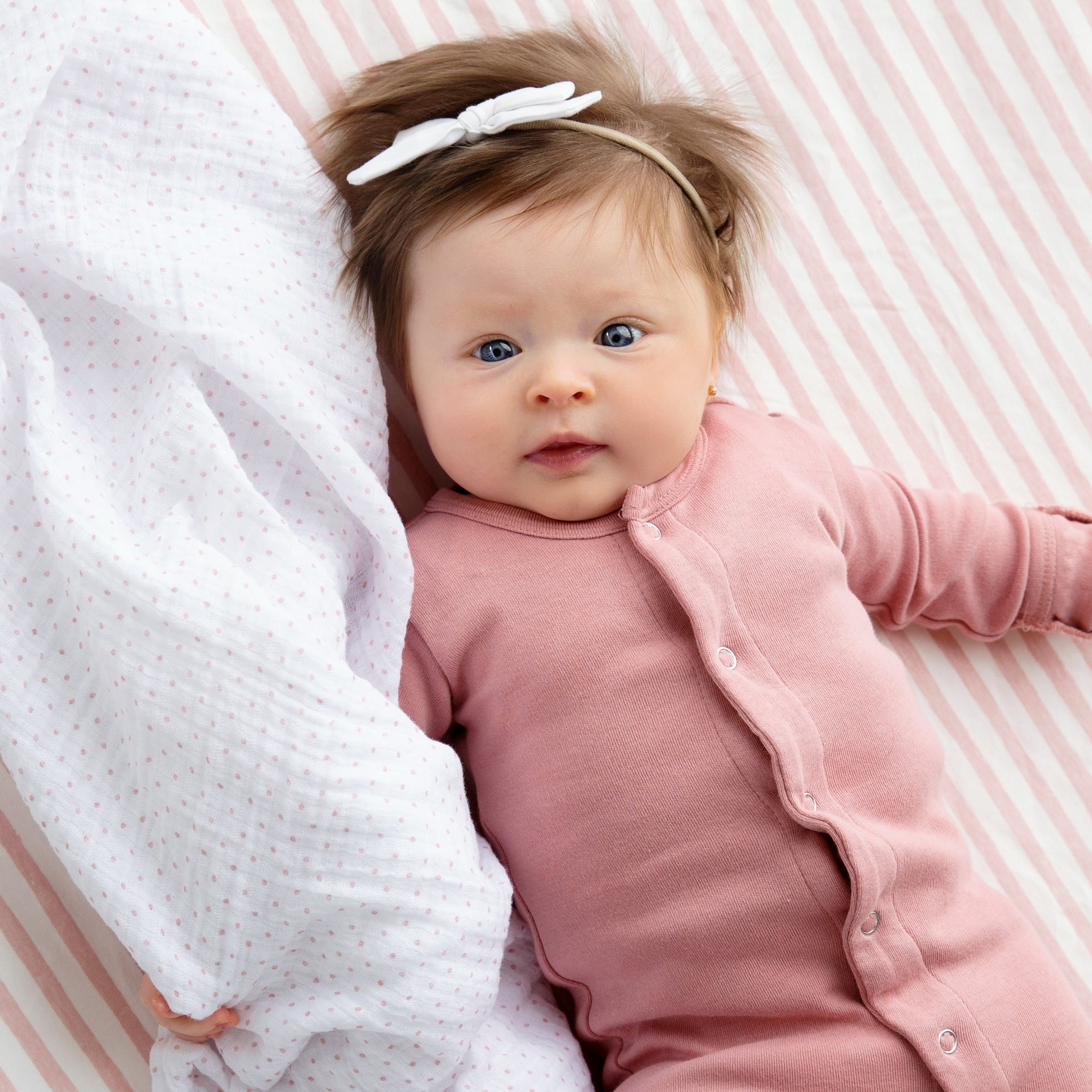 Cotton Muslin Swaddle Blanket Ely's & Co.