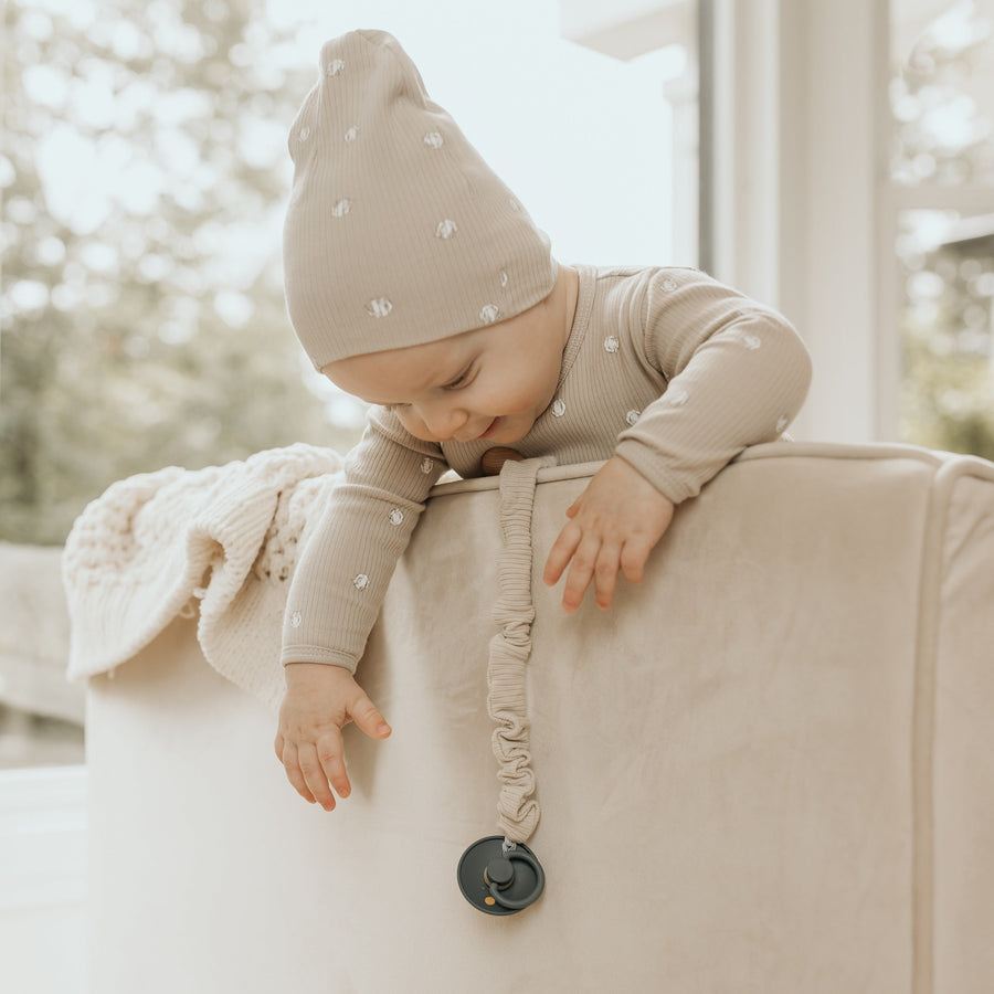 Ribbed Cotton - Solid Ribbed Collection Paci Clips