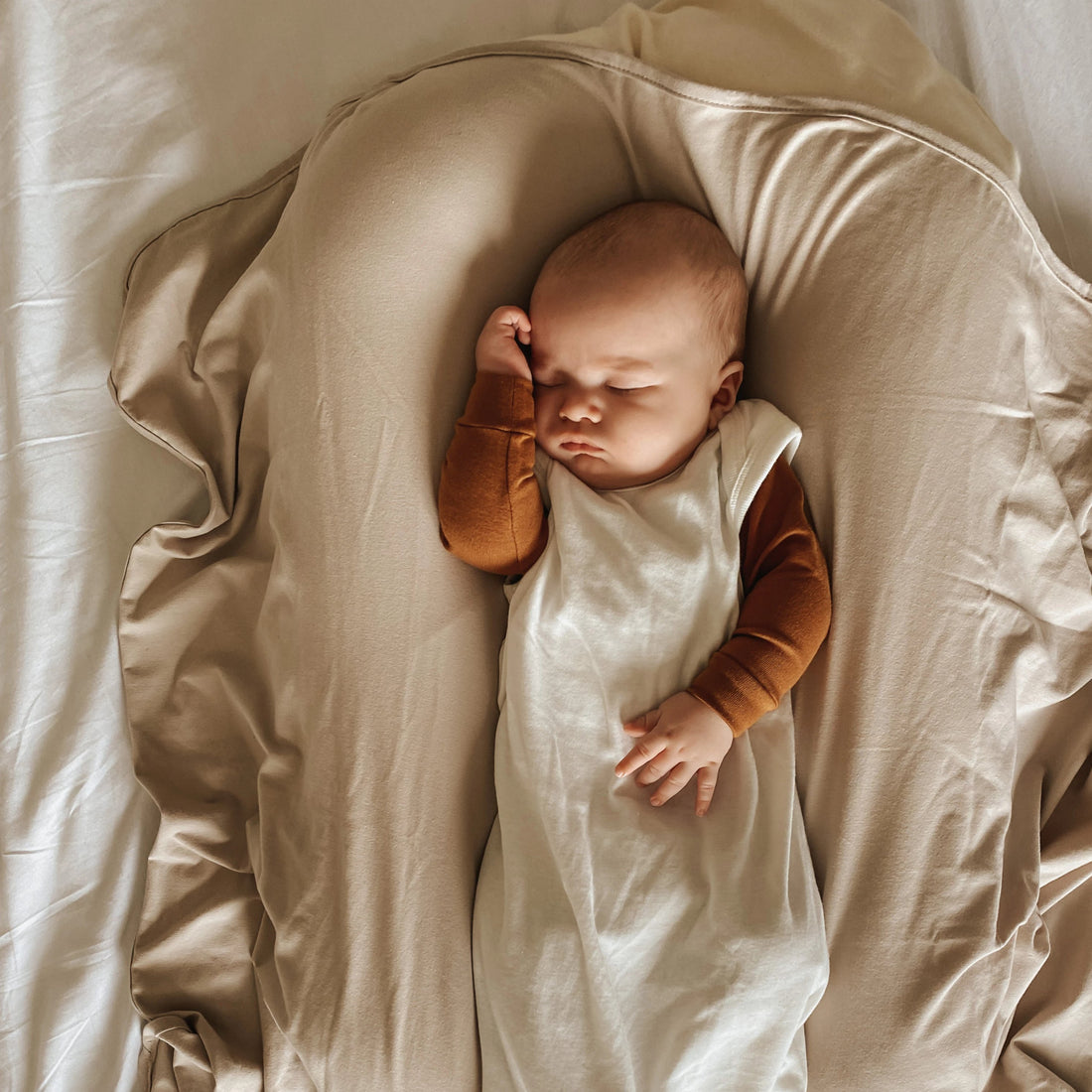 Jersey Knit Cotton Swaddle Blanket and Beanie Gift Set Ely's & Co.